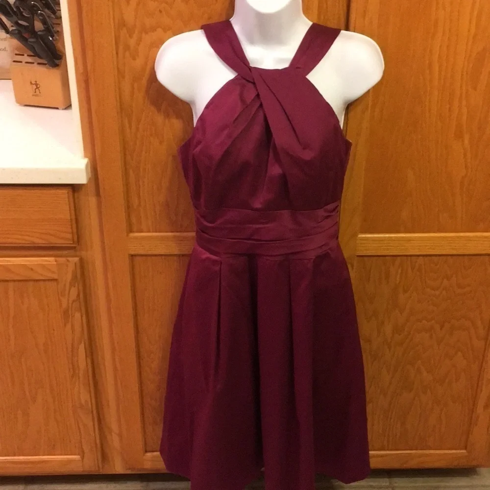 David’s Bridal Bridesmaid Dress Size 6 Not Altered Pockets Lined Soft Cotton